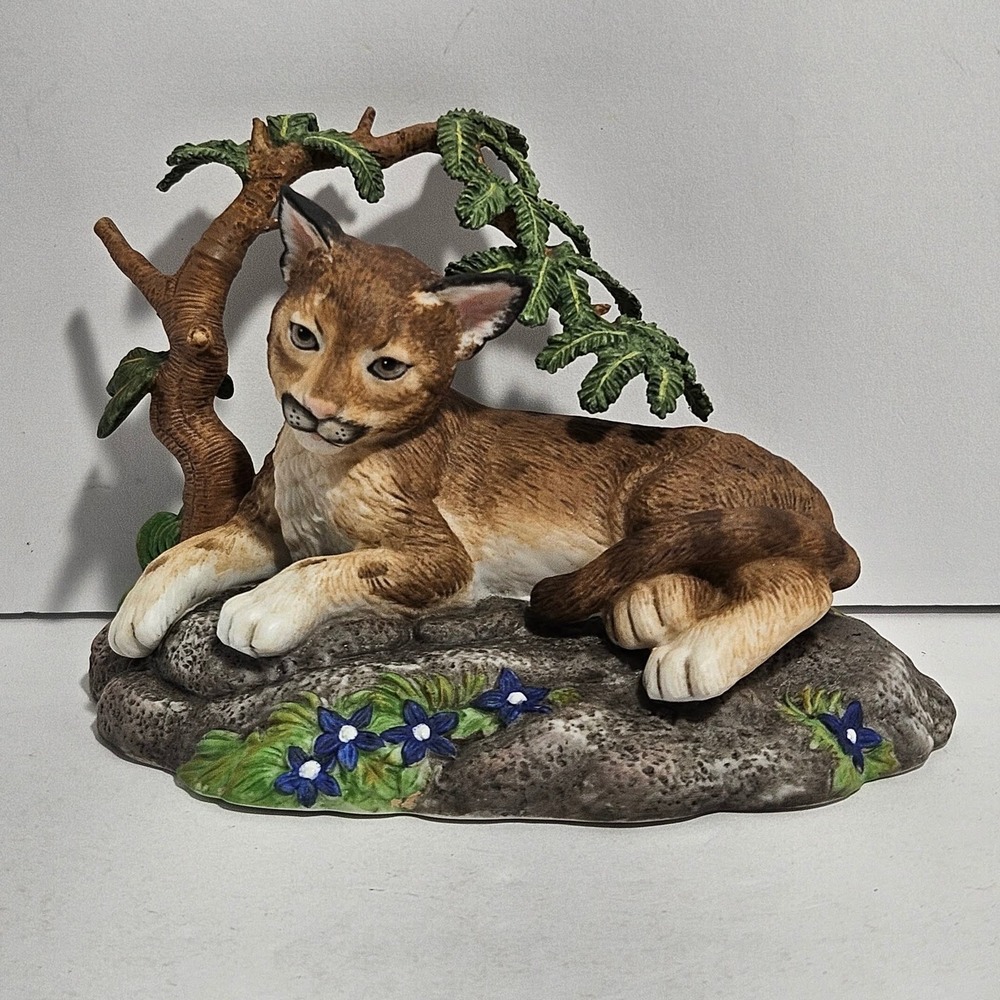 Lenox Mountain Daydreams Cougar Woodland Animal Porcelain Figurine NIB COA